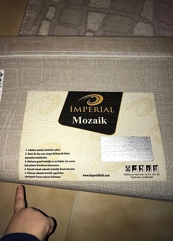 Beden beyaz Renk Takım halı yolluk.