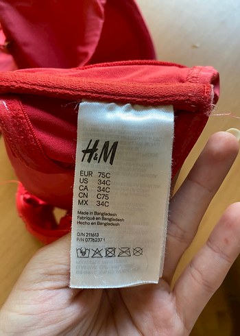 m Beden kırmızı Renk Parlak Kırmızı İnce Askılı Bikini takımı