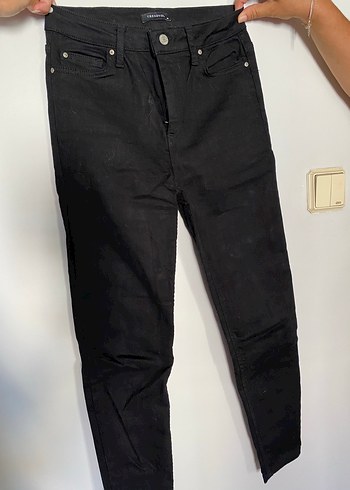 Siyah Kadın Denim Jean
