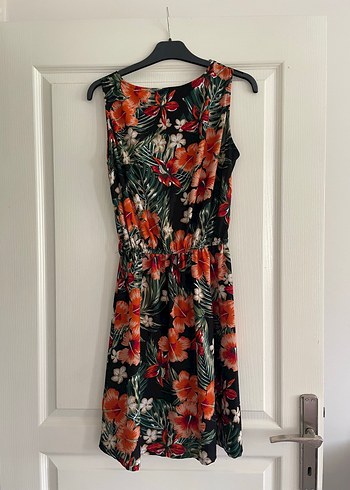 Çiçek Desenli Bohem Midi Elbise - Görsel 2