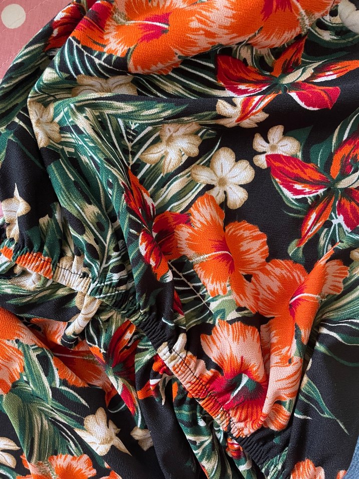 Çiçek Desenli Bohem Midi Elbise - Görsel 3