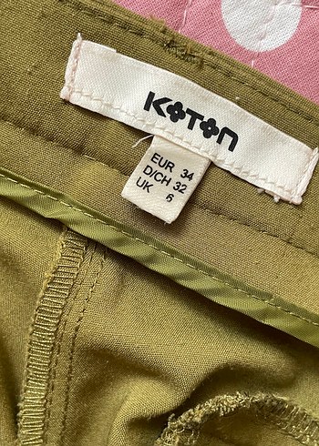 Kadın Haki Kumaş Pantolon - Görsel 3