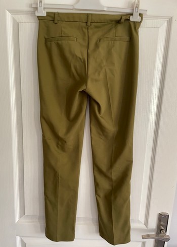 Kadın Haki Kumaş Pantolon - Görsel 2