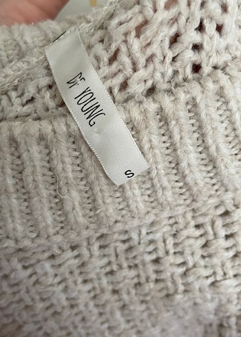 Bej Örgü Kadın Kazak - Görsel 6