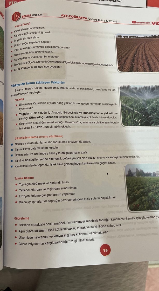 Benim Hocam AYT Coğrafya Video Ders Defteri - Görsel 3