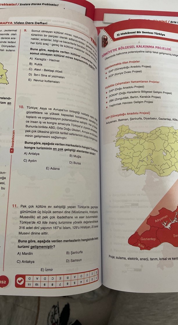 Benim Hocam AYT Coğrafya Video Ders Defteri - Görsel 2