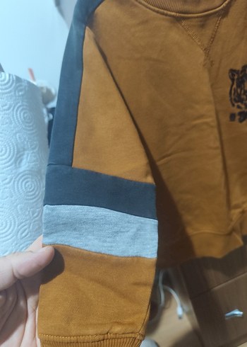 Kahverengi Erkek Çocuk Sweatshirt - Görsel 3