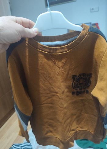 Kahverengi Erkek Çocuk Sweatshirt - Görsel 5