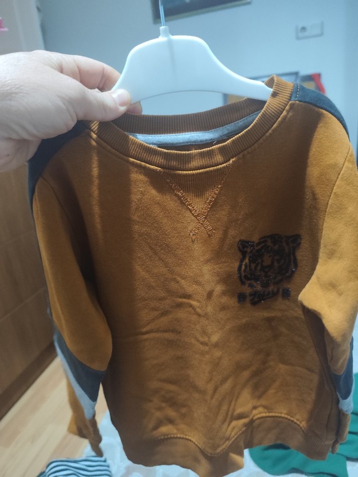 Kahverengi Erkek Çocuk Sweatshirt - Görsel 5