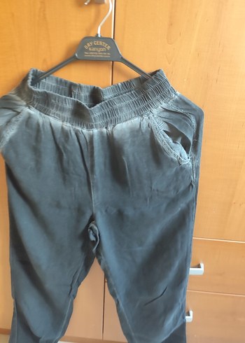 Kadın Siyah Denim Salaş Sweatpant - Görsel 10