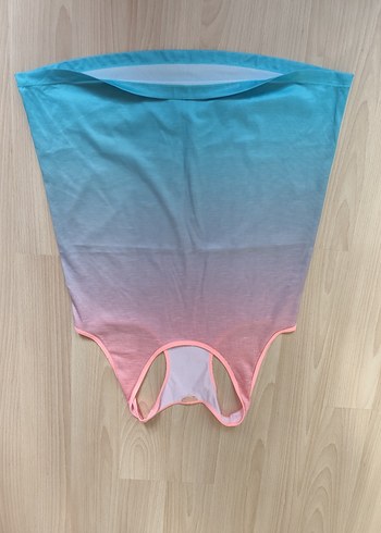 Pembe Mavi Batik V Yaka Kadın Atlet - Görsel 4