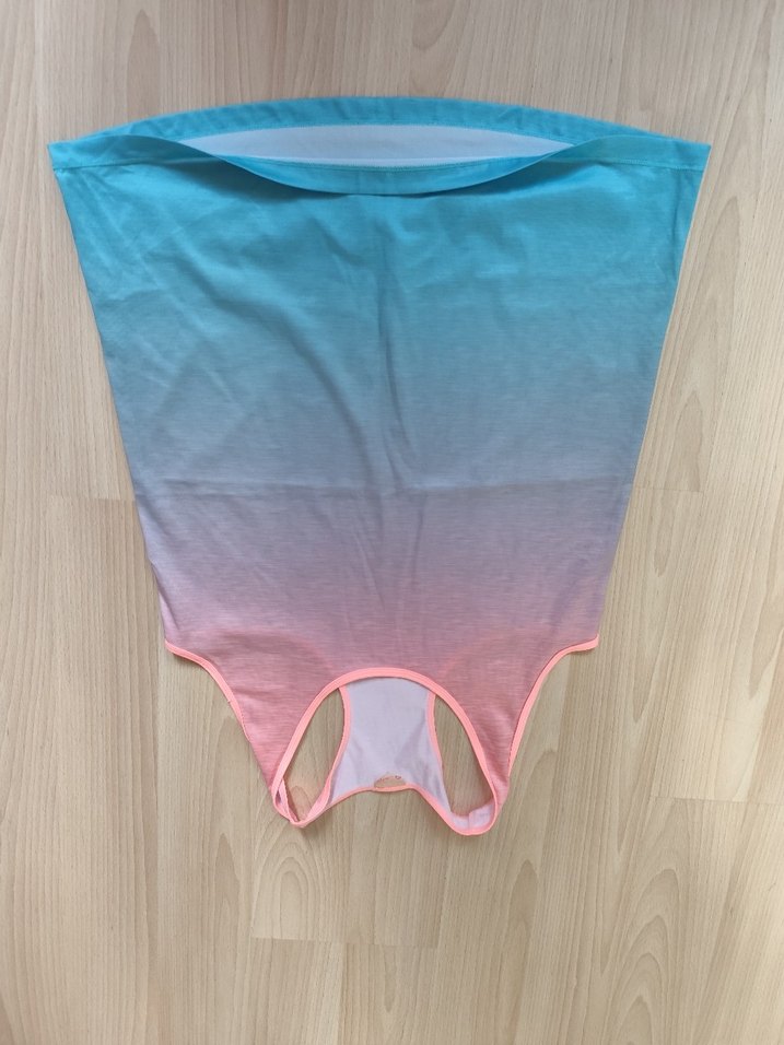 Pembe Mavi Batik V Yaka Kadın Atlet - Görsel 4