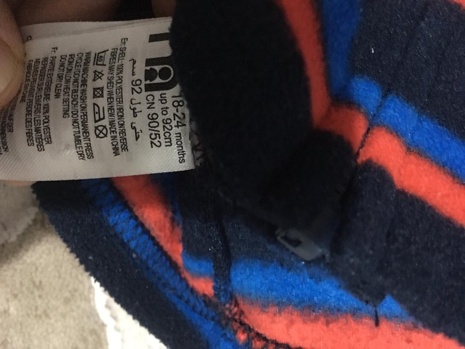 Erkek Çocuk Renkli Çizgili Fermuarlı Ceket - Görsel 4