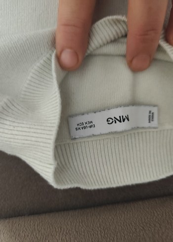 Kadın Siyah Beyaz Triko Sweatshirt - Görsel 5