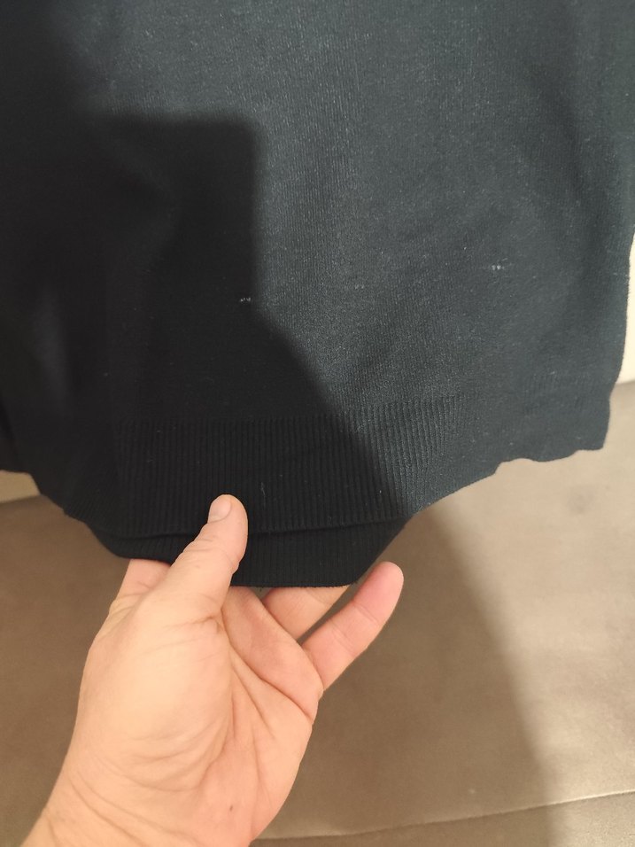 Kadın Siyah Beyaz Triko Sweatshirt - Görsel 4