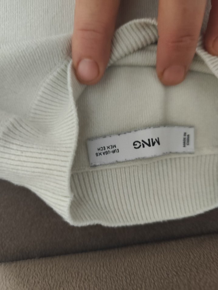 Kadın Siyah Beyaz Triko Sweatshirt - Görsel 5