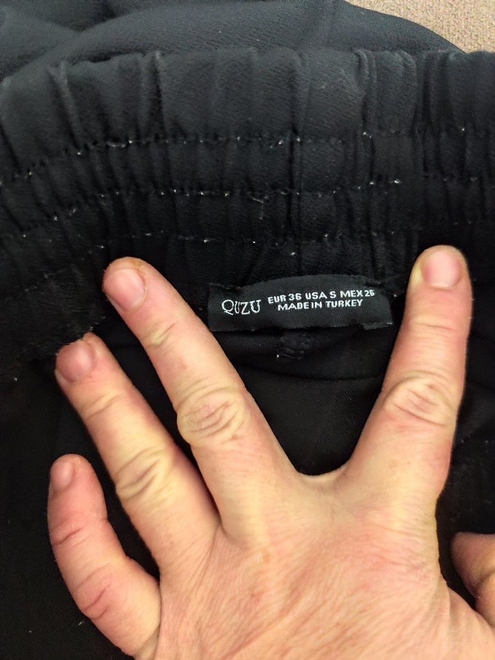 Düğmeli Siyah Kadın Kumaş Pantolon - Görsel 4