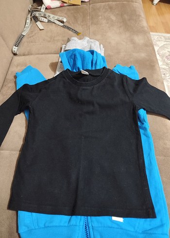 Gri Erkek Çocuk Uzun Kollu T-shirt - Görsel 4