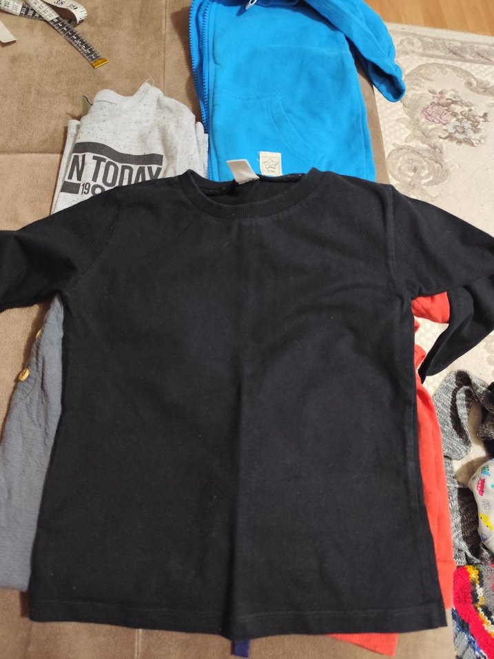 Gri Erkek Çocuk Uzun Kollu T-shirt - Görsel 3