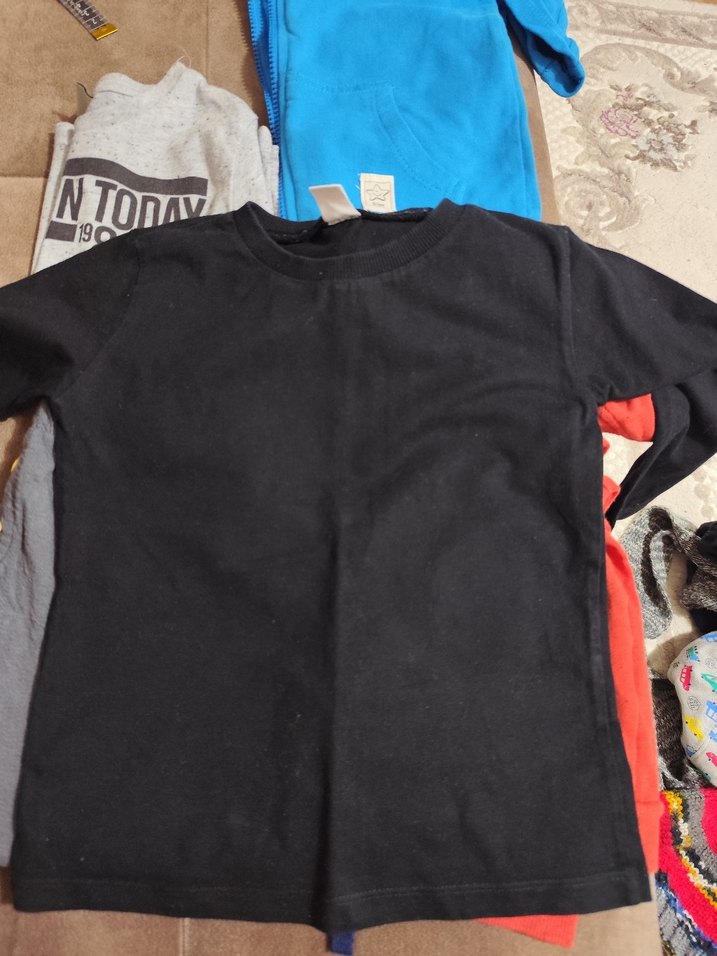 Gri Erkek Çocuk Uzun Kollu T-shirt - Görsel 5