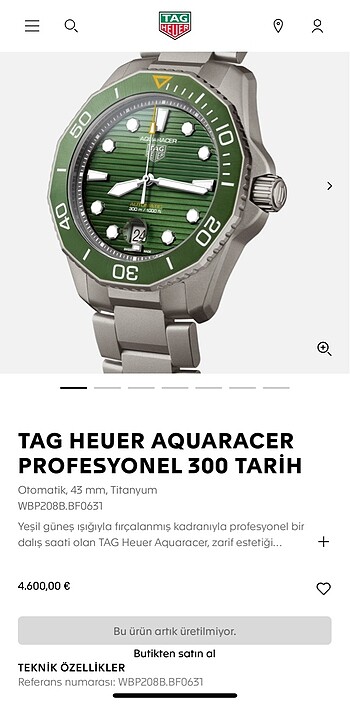 Tag Heuer Aquarecer