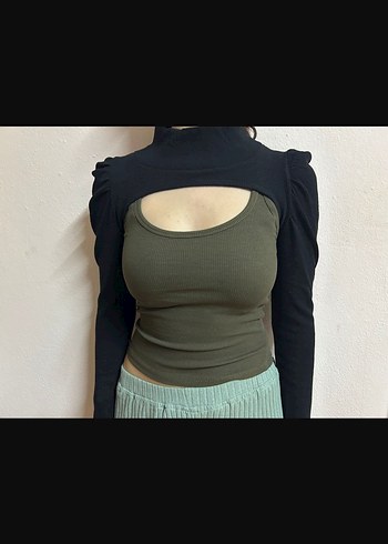 xs Beden siyah Renk dik yaka fitilli siyah bolero