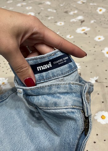 30 Beden Mavi Rahat Kesim Midi Denim Kadın Jean