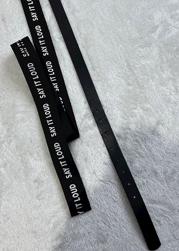 Kadın Siyah Deri Tokalı Kemer - Görsel 2