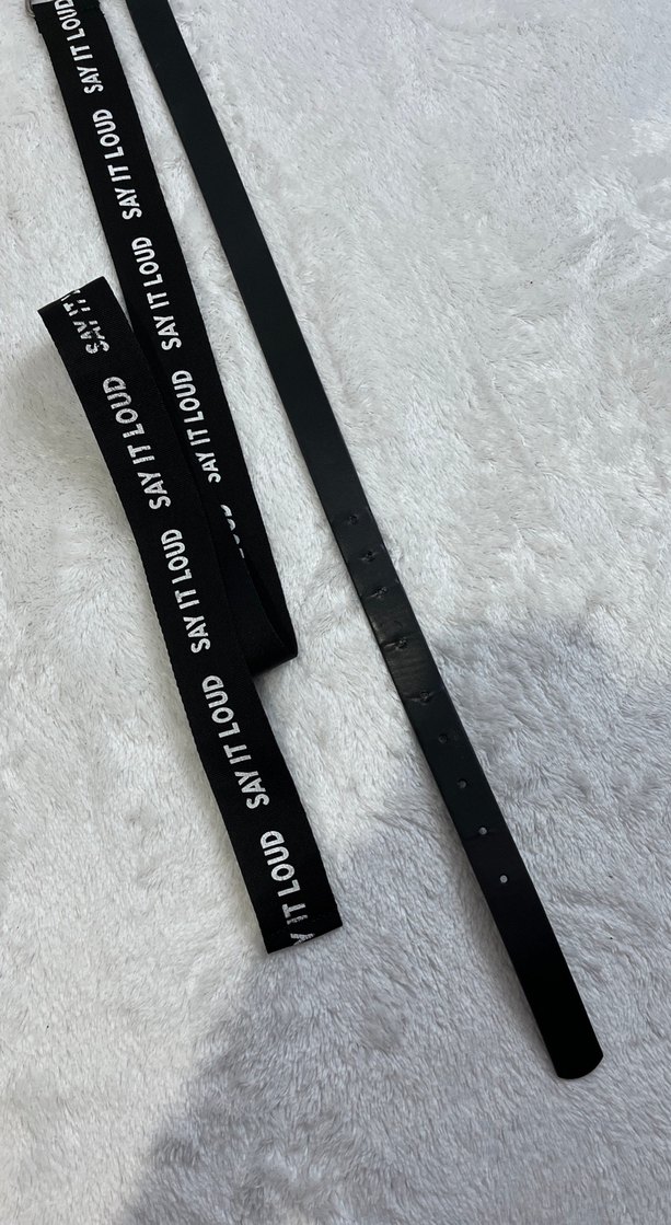 Kadın Siyah Deri Tokalı Kemer - Görsel 2