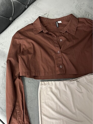 m Beden kahverengi Renk H&M gömlek ve etek