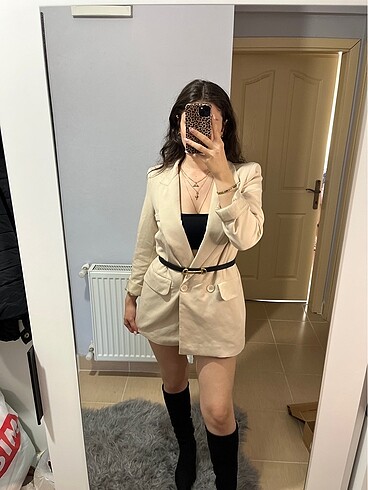 Trendyol & Milla Bej blazer ceket/elbise