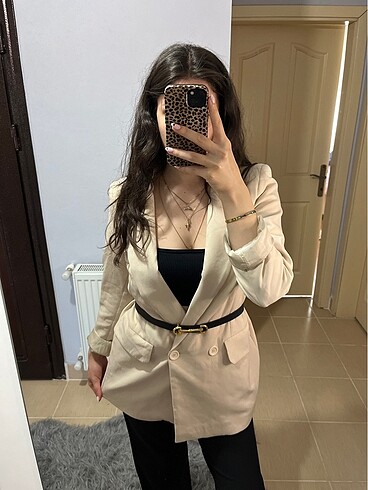 m Beden ten rengi Renk Bej blazer ceket/elbise