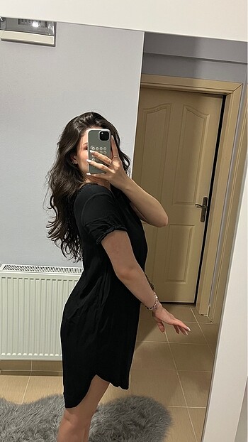m Beden siyah Renk Siyah günlük elbise