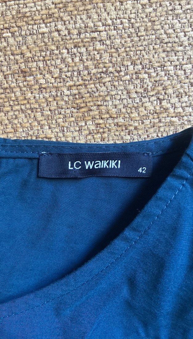 Mavi Kolsuz  Elbise - Görsel 2