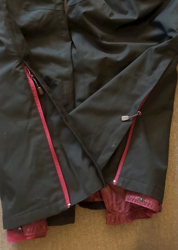 Fermuarlı Siyah kadın Kayak Pantolonu - Görsel 3