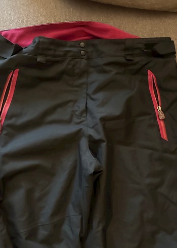 Fermuarlı Siyah kadın Kayak Pantolonu - Görsel 4