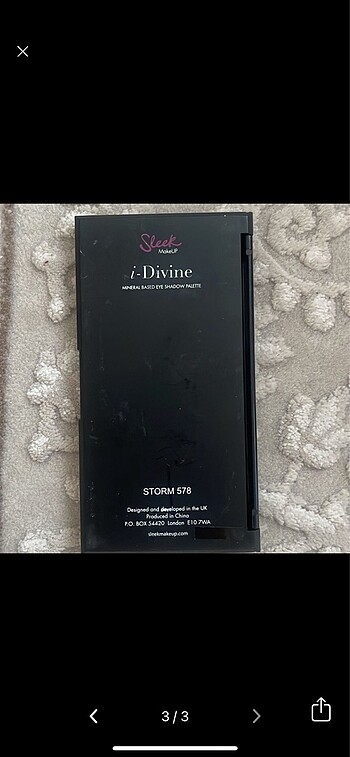  Beden Sleek i-divine far paleti storm 578