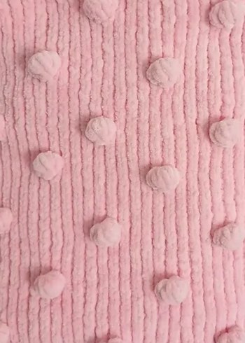 Pembe Örgü Çocuk Battaniyesi