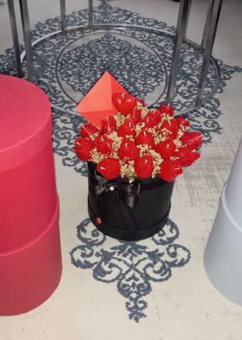 Pastel Pembe ve Beyaz Mum Buketi - Görsel 3