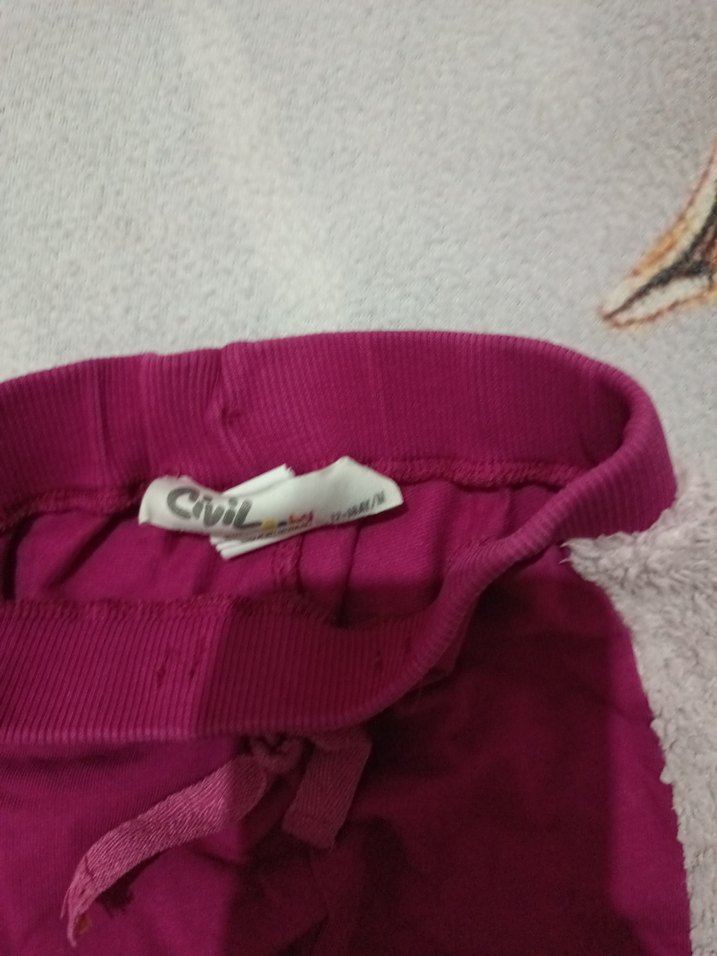 Uzun Kollu Pembe Kız Bebek Takımı - Görsel 2