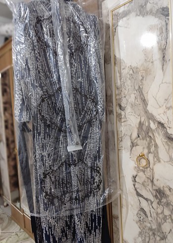 tesettür taş işlemeli abiye - Görsel 6