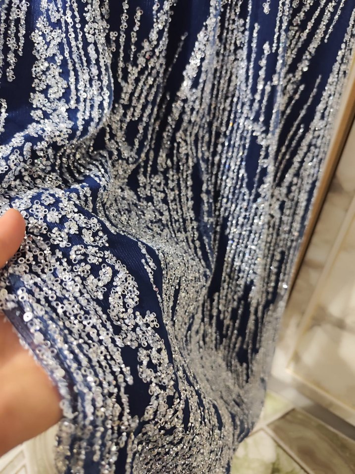 tesettür taş işlemeli abiye - Görsel 3