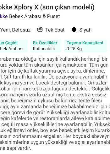 STOKKE XPLORY X, SON ÇIKAN MODELİ, SİYAH BEBEK ARABASI - Görsel 9