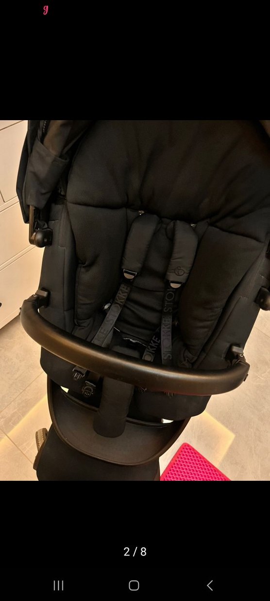 STOKKE XPLORY X, SON ÇIKAN MODELİ, SİYAH BEBEK ARABASI - Görsel 2