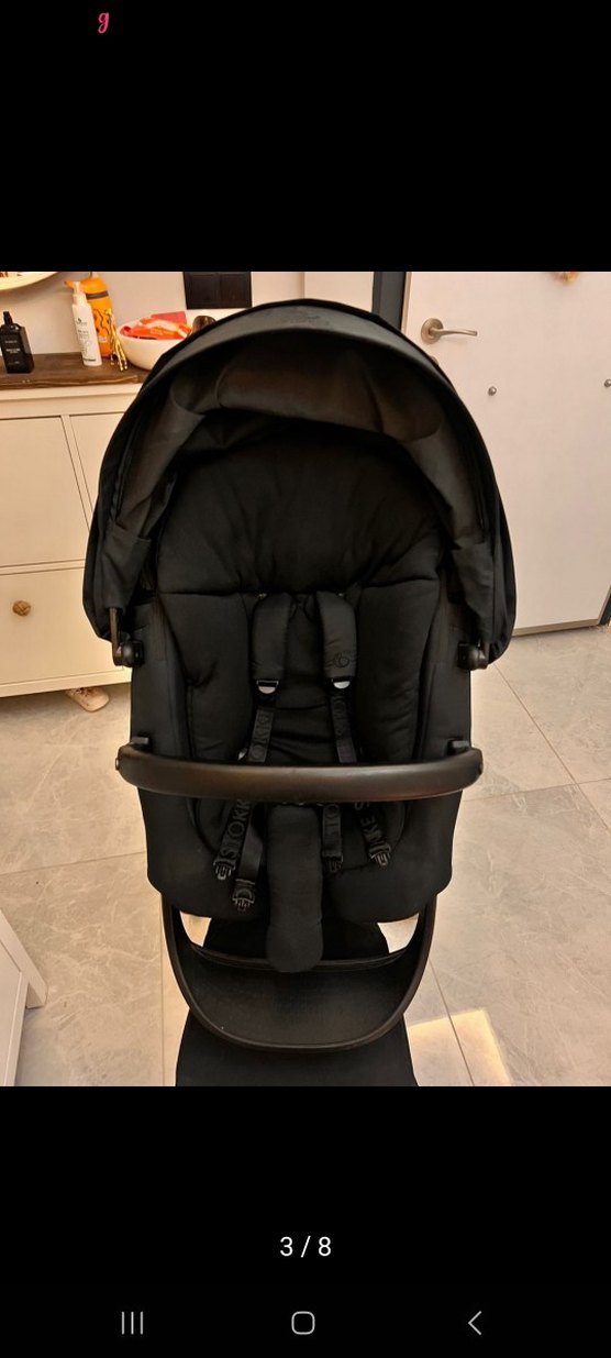 STOKKE XPLORY X, SON ÇIKAN MODELİ, SİYAH BEBEK ARABASI - Görsel 3