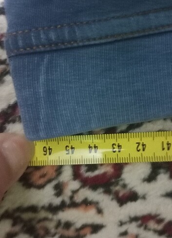 universal Beden mavi Renk Kot kumaştan ince, yumuşak kumaşı var.
