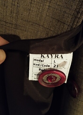 Kayra büyük beden pardesü 