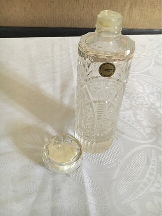 Paşabahçe 50 yıllık kristal kolonya şişesi