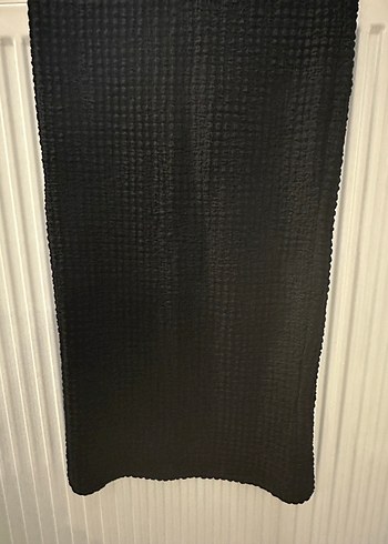 Siyah Düz Desen yırtmaçlı etek - Görsel 3