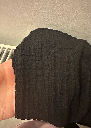 Siyah Düz Desen yırtmaçlı etek - Görsel 4